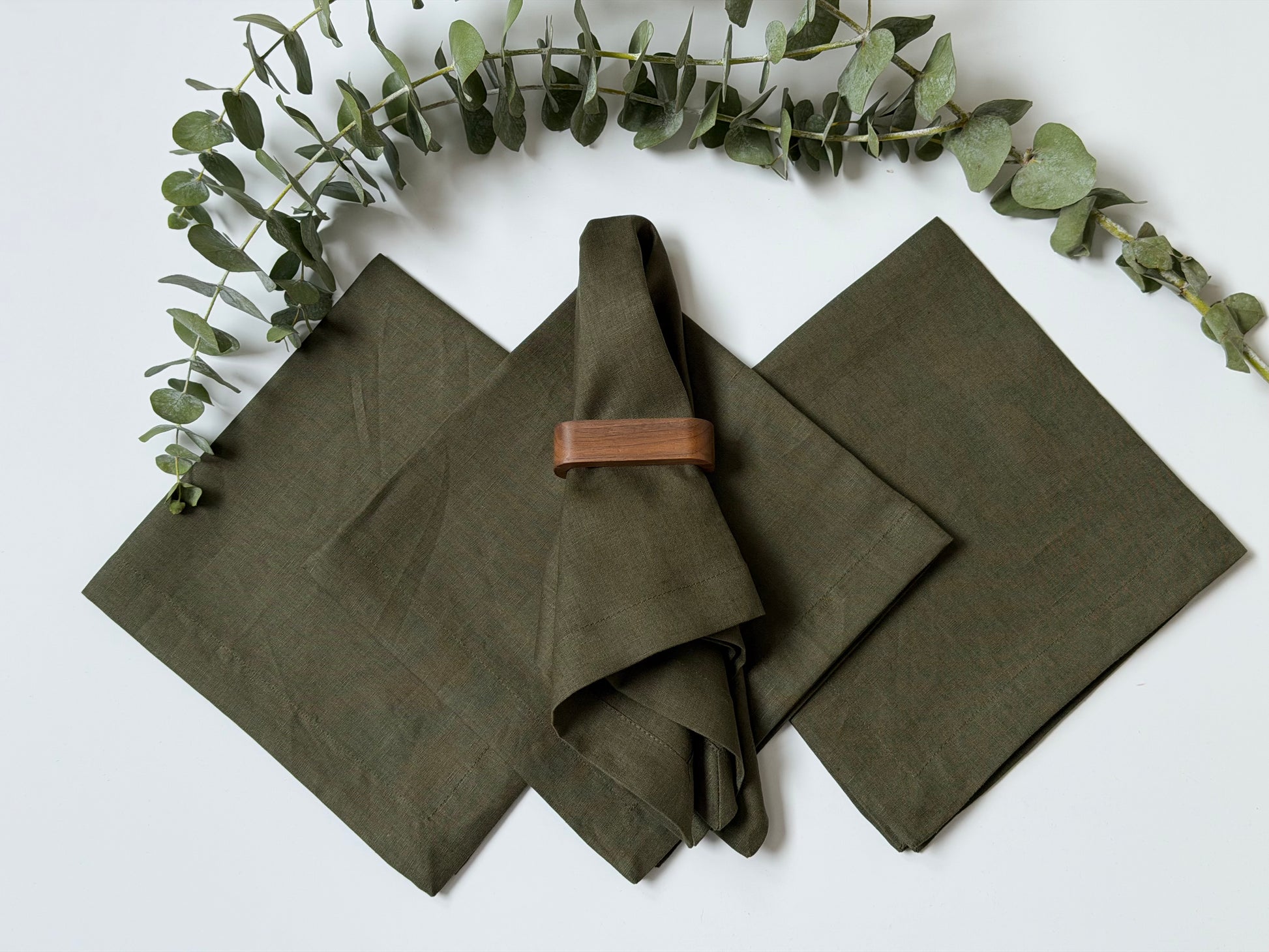 Servilletas Lino Militar (Set 4 piezas)