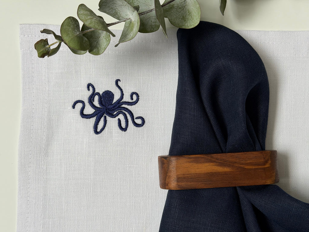 Individuales Lino Pulpo (Set 4 piezas)