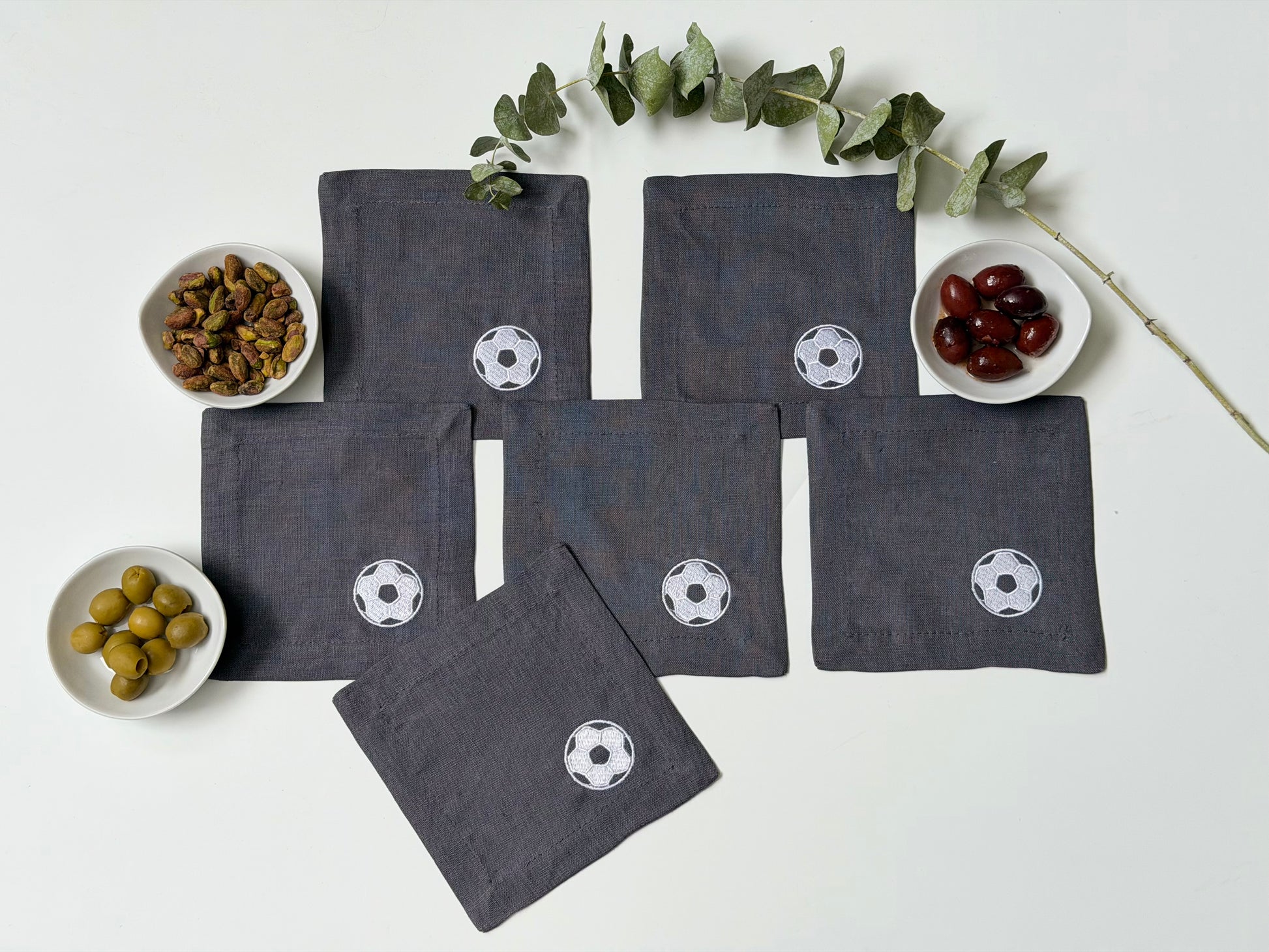 Servilletas Cocktail Football (Set 6 piezas)