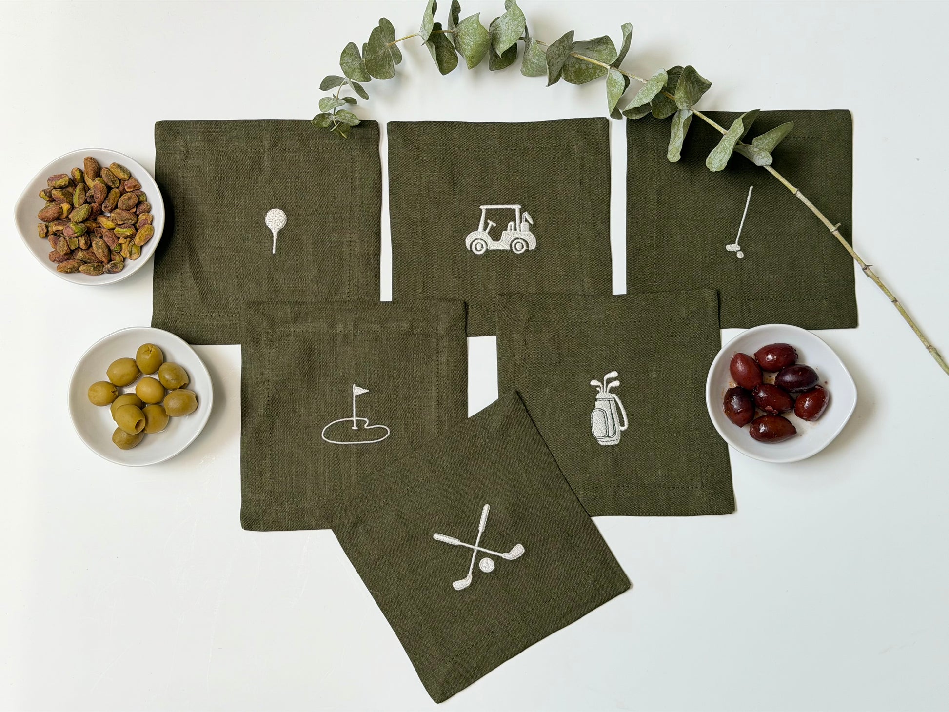 Servilletas Cocktail Golf (Set 6 piezas)