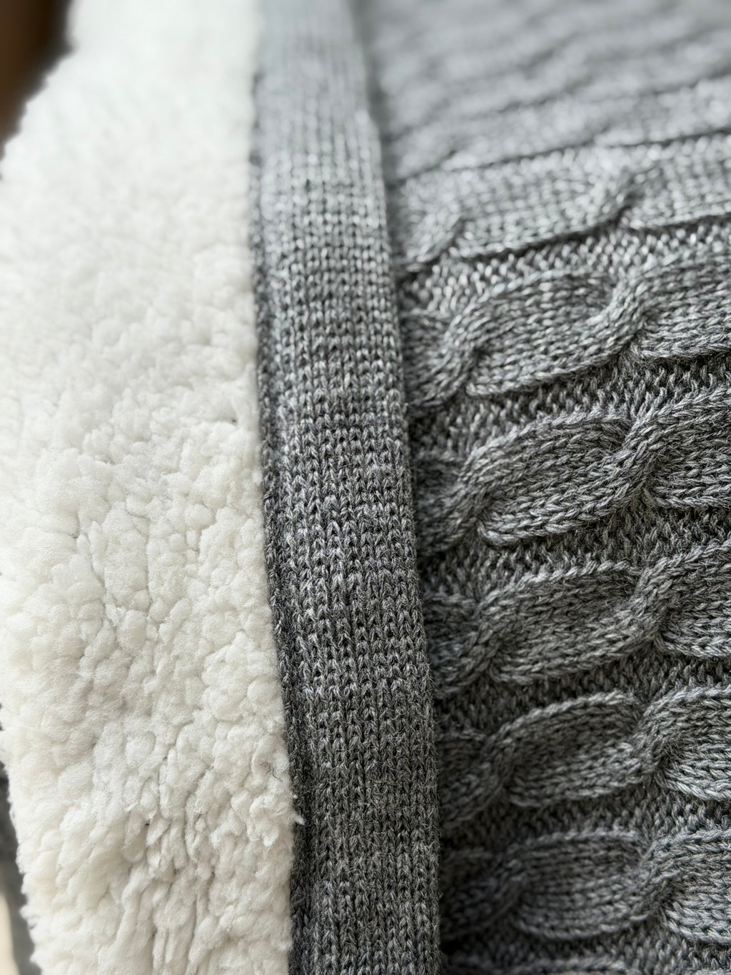 Cobija Tejida Gris Oxford