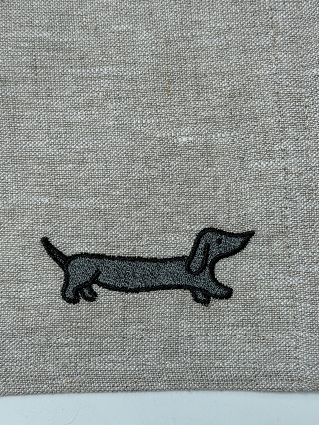Individuales Salchicha Lino Natural (Set 4 piezas)