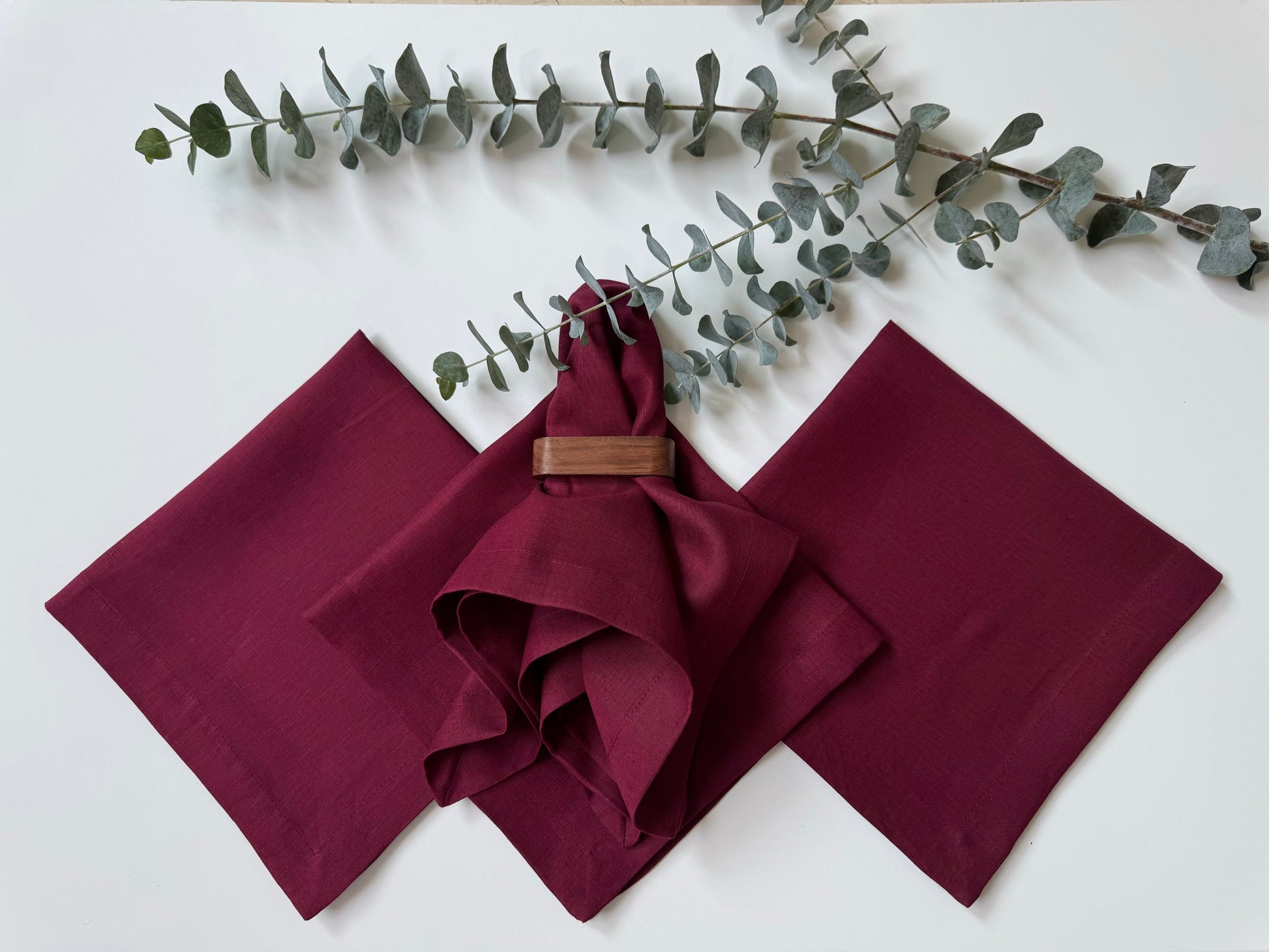 Servilletas Lino Vino (Set 4 piezas)