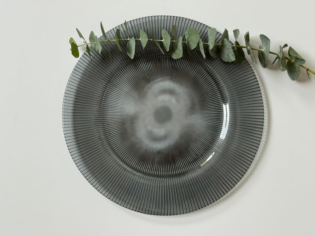 Plato Base Humo (Set 6 piezas)