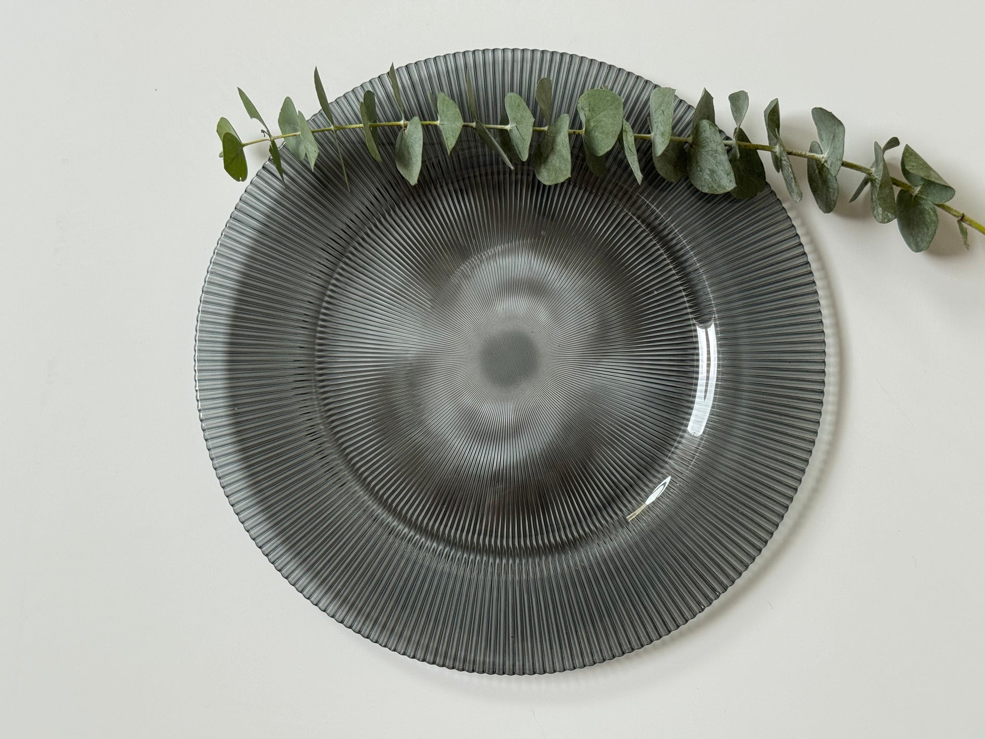 Plato Base Humo (Set 6 piezas)