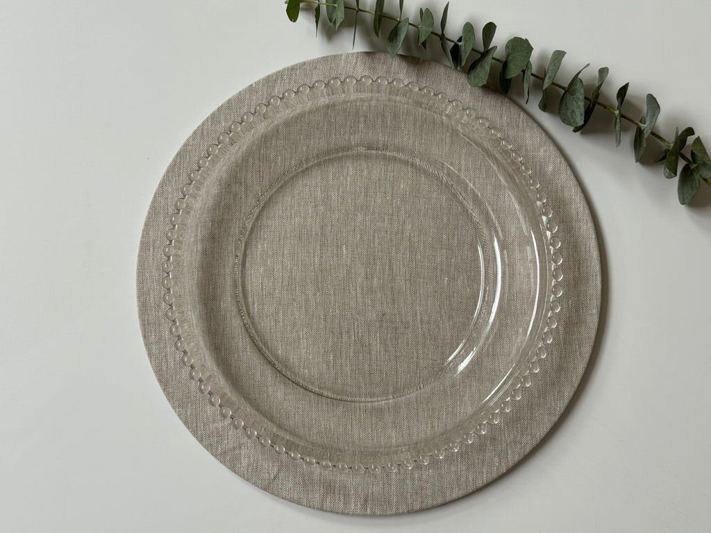 Platos Base Perla (Set 6 piezas)