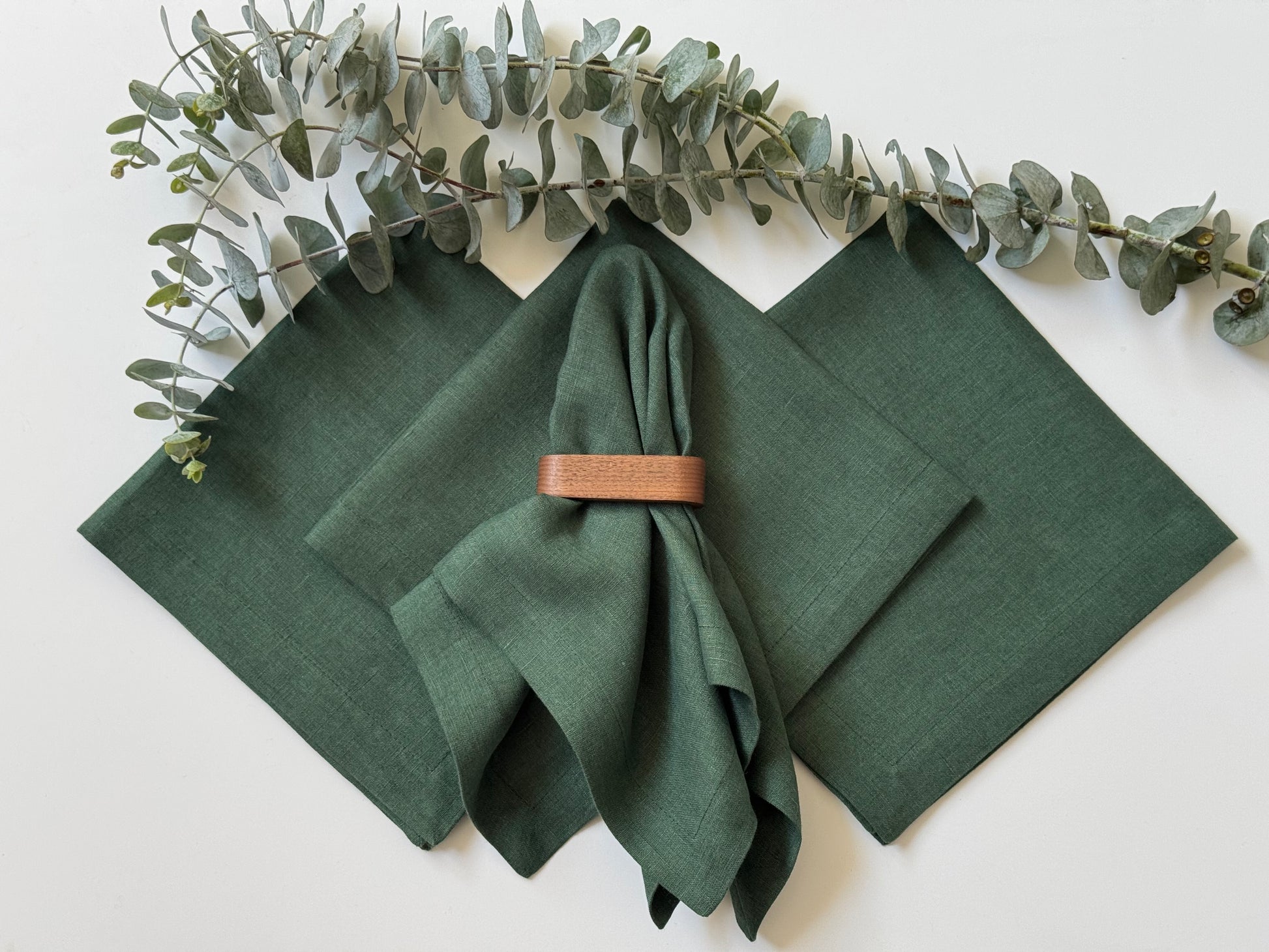 Servilletas Lino Verde (Set 4 piezas)