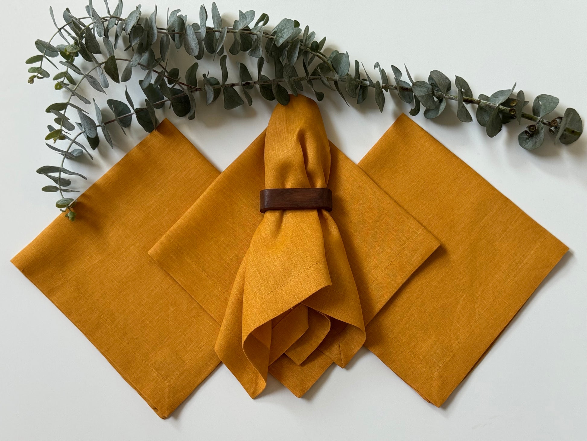 Servilletas LIno Mostaza (Set 4 piezas)