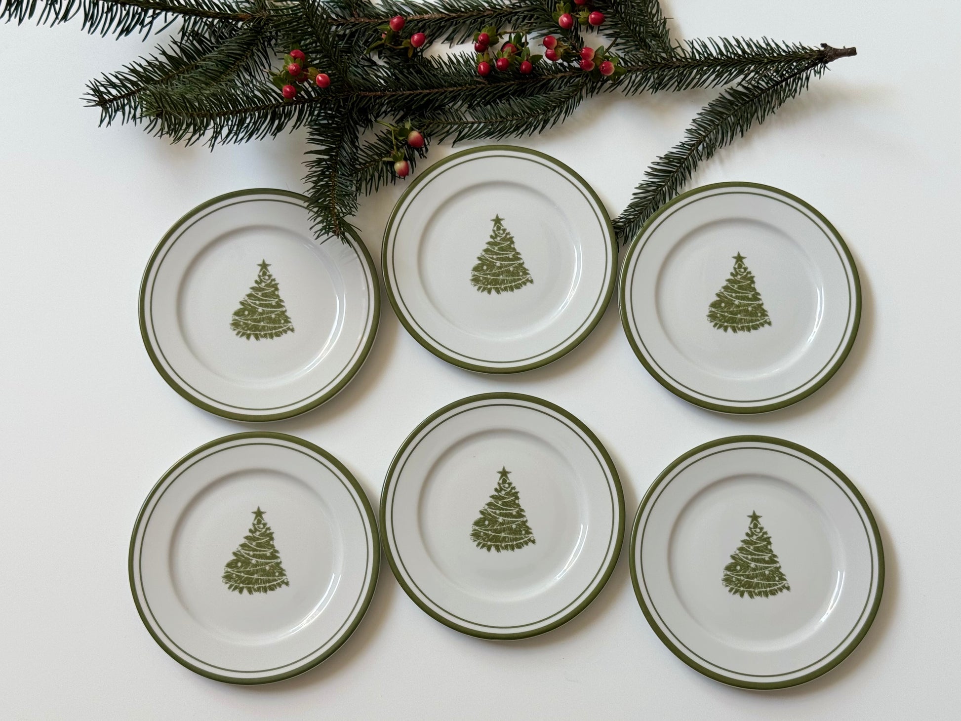 Platos Botana Árbol Navidad (Set 6 piezas)