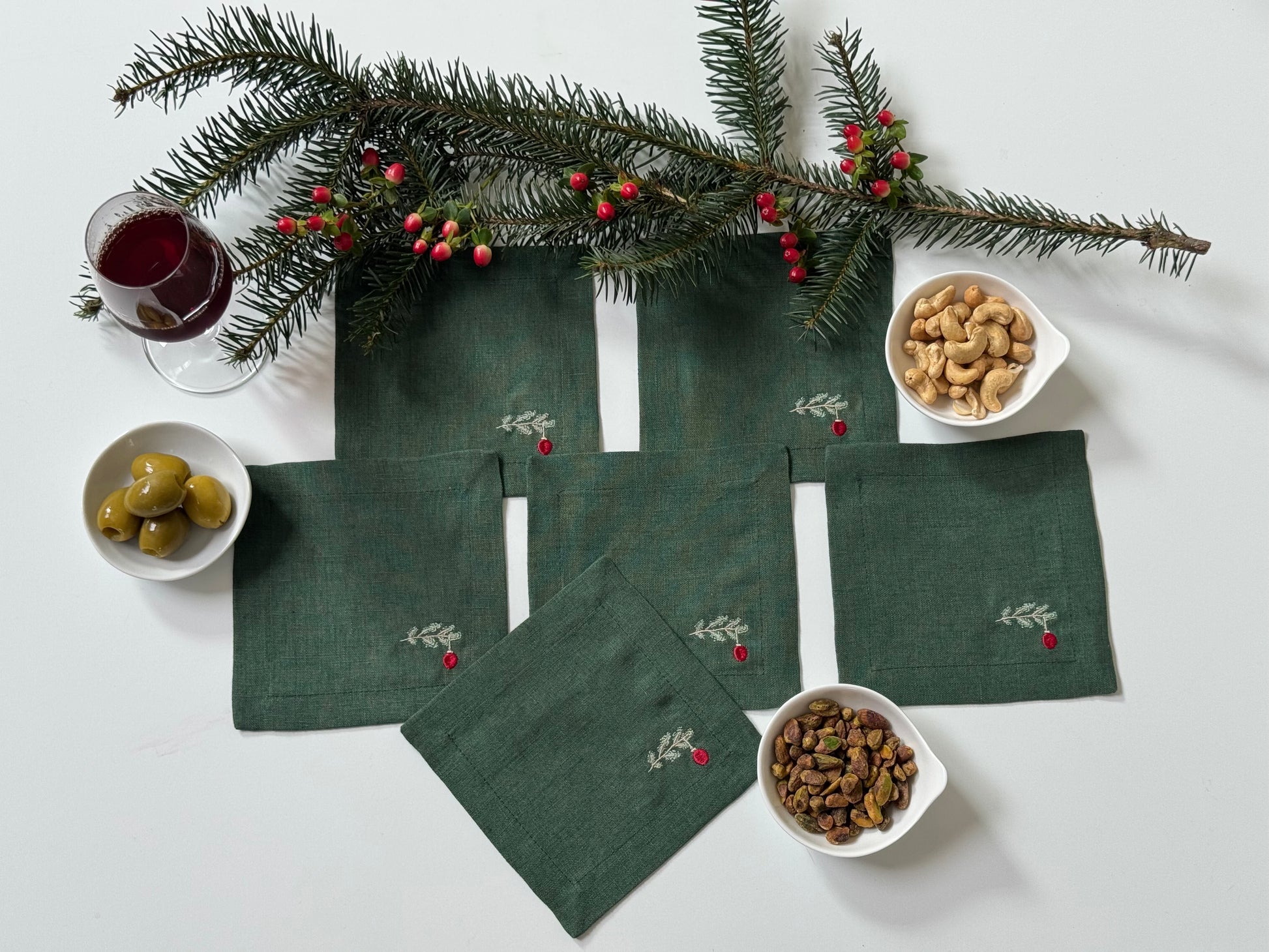 Servilletas Cocktail Navidad (Set 6 piezas)