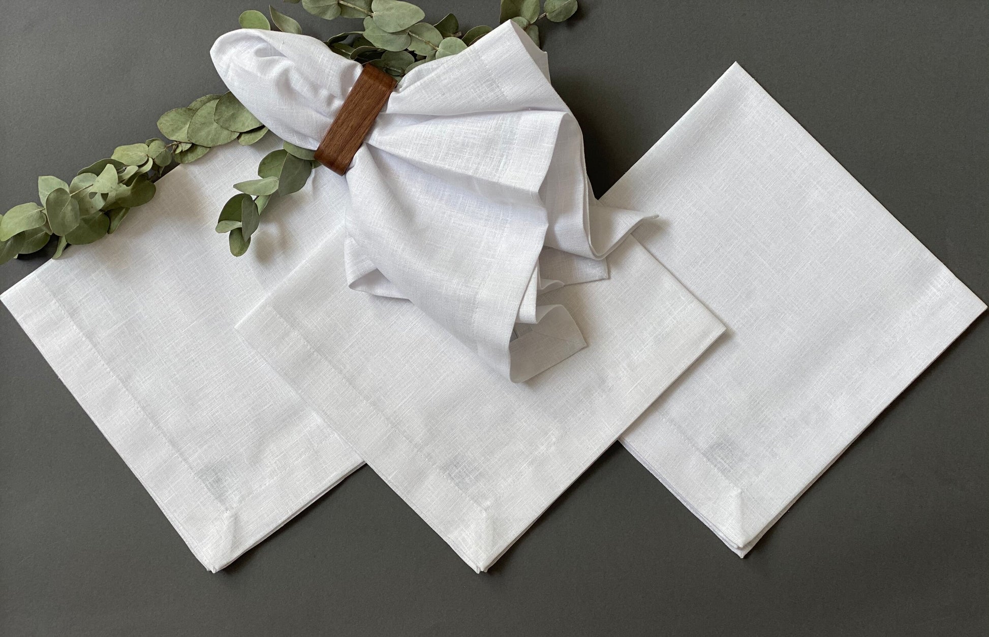 Servilletas Algodón Blanco (Set 4 piezas)
