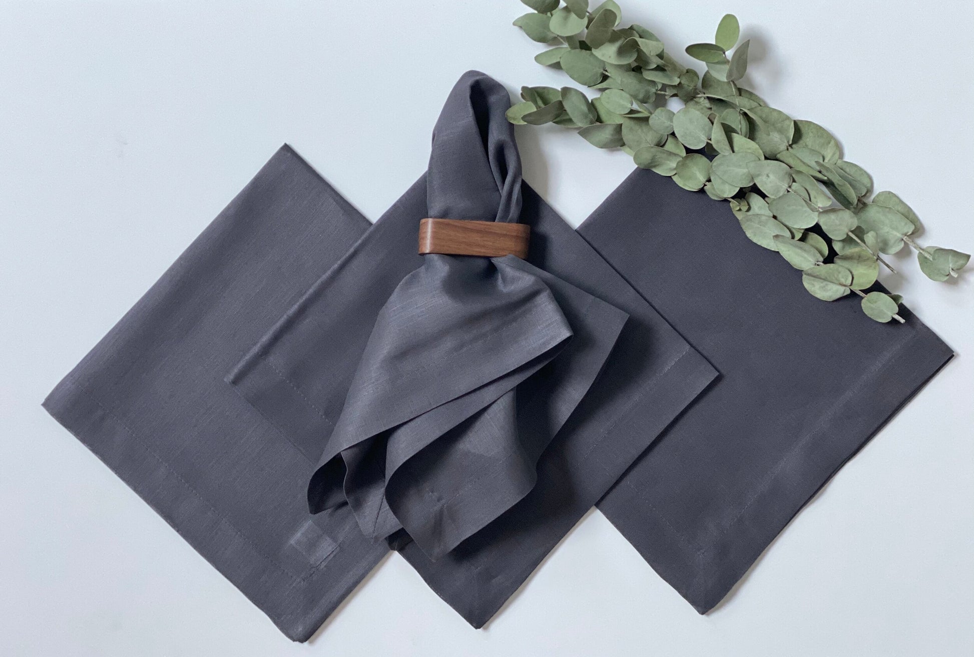 Servilletas Lino Algodón Oxford (Set 4 piezas)