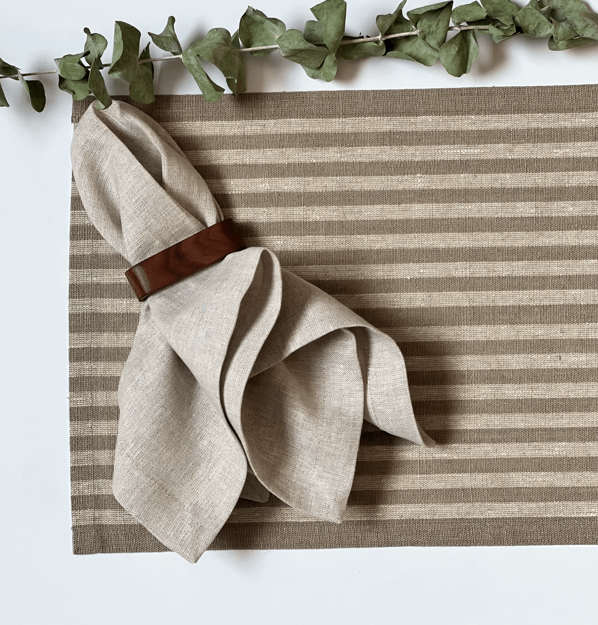 Servilletas Lino Natural  (Set 4 piezas)