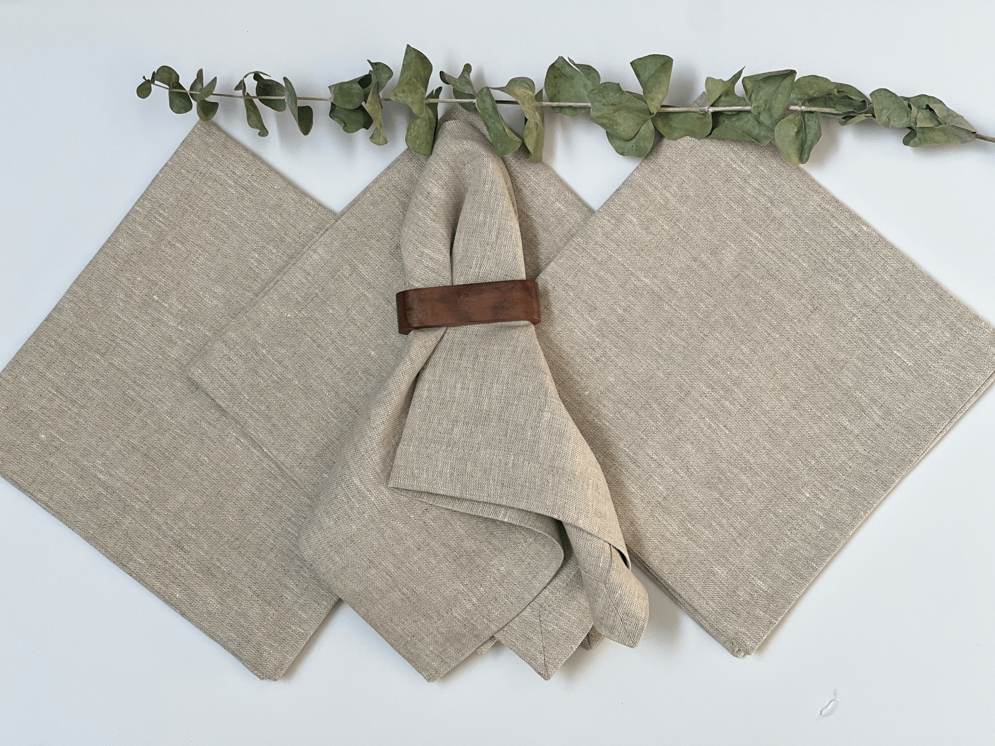 Servilletas Lino Natural  (Set 4 piezas)