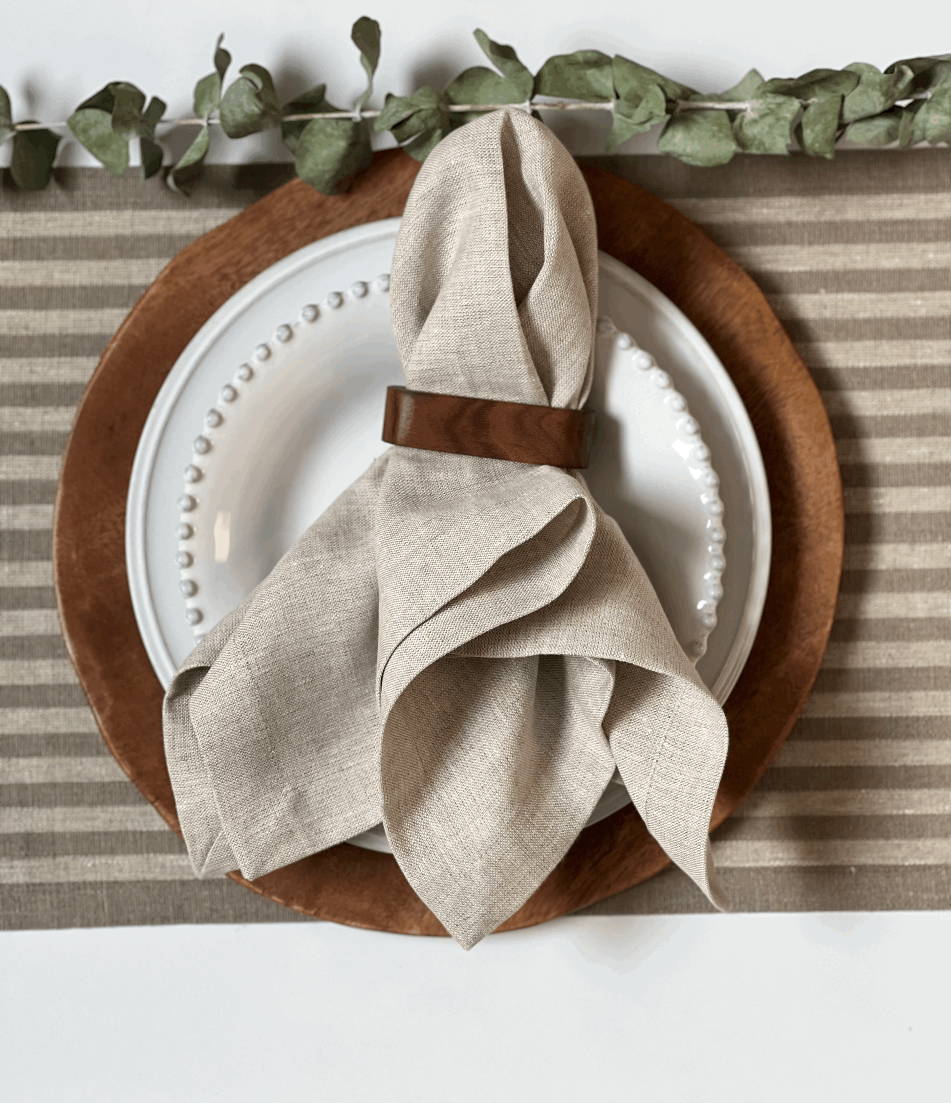 Servilletas Lino Natural  (Set 4 piezas)